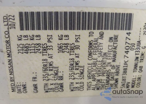 2023 Nissan Rogue Sv Intelligent Awd from USA, damaged, VIN 5N1BT3BB1PC740774